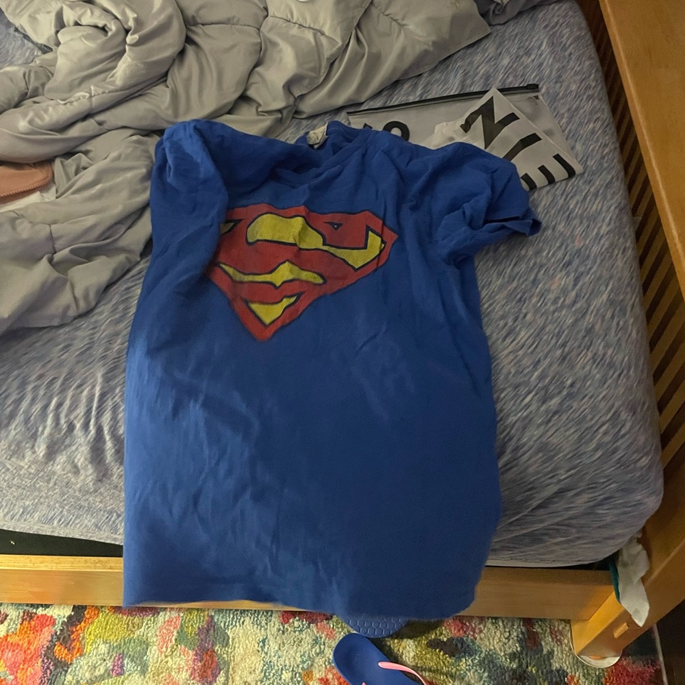 Blue Superman tshirt large